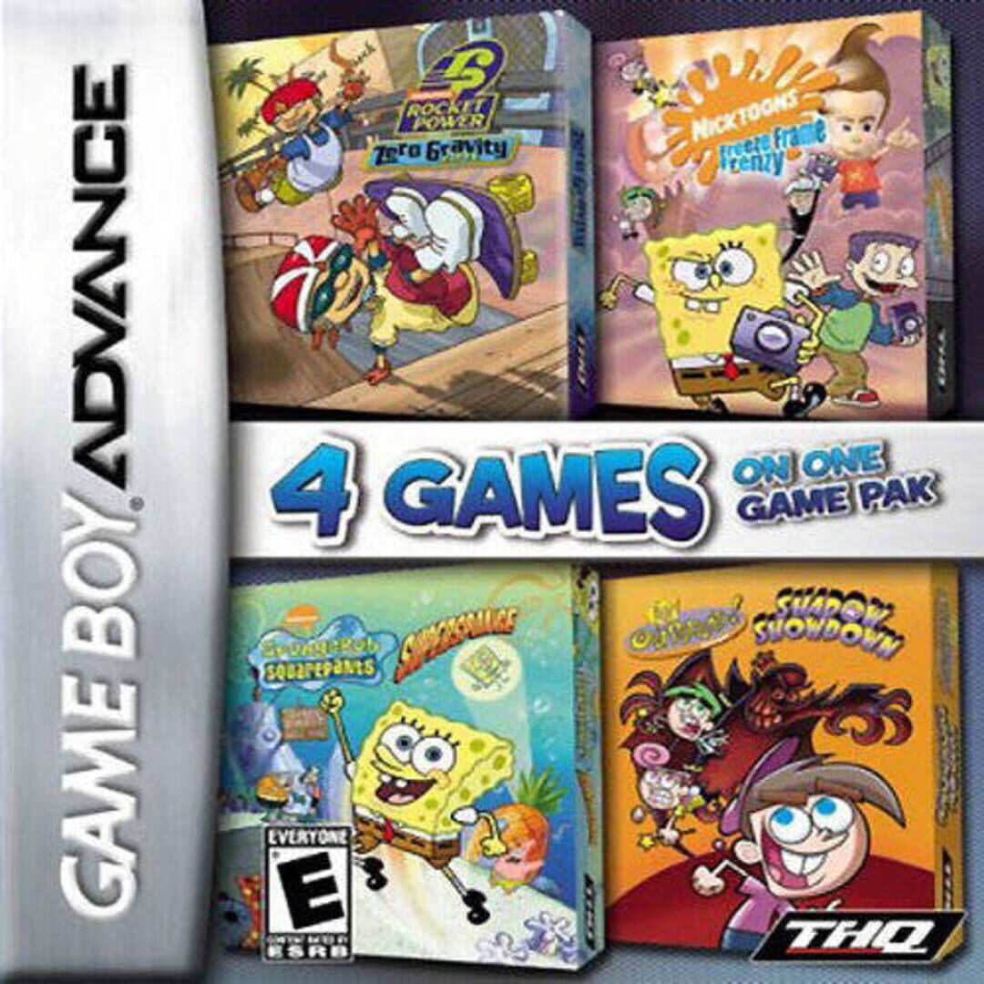 Portada de Nickelodeon: 4 Games on One Game Pak