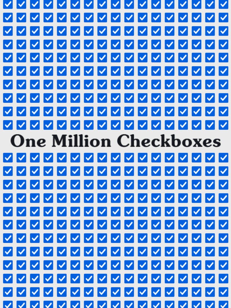 One Million Checkboxes カバー