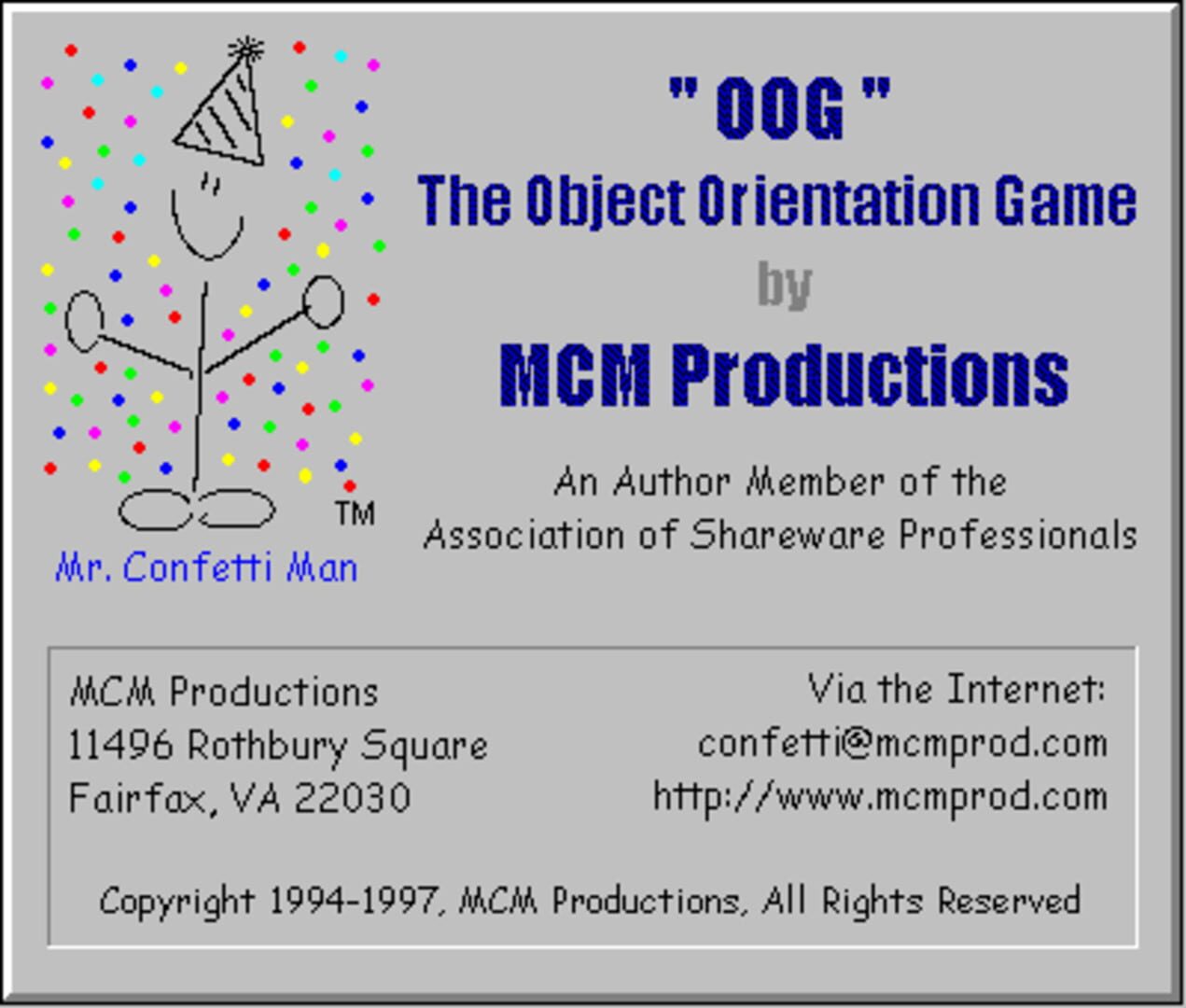 Capa de OOG: The Object Orientation Game