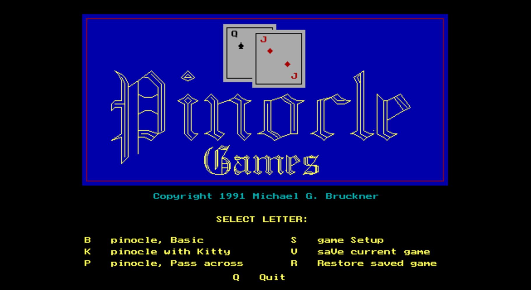 Pinocle Games Cover