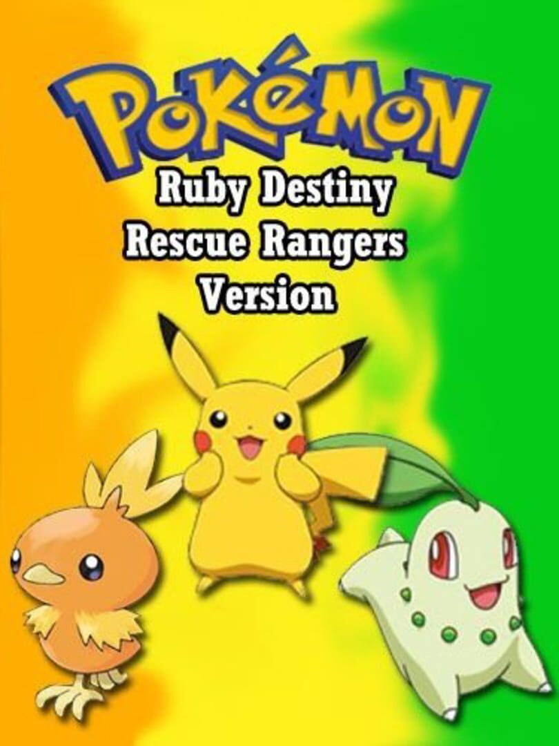 Capa de Pokémon Ruby Destiny: Rescue Rangers
