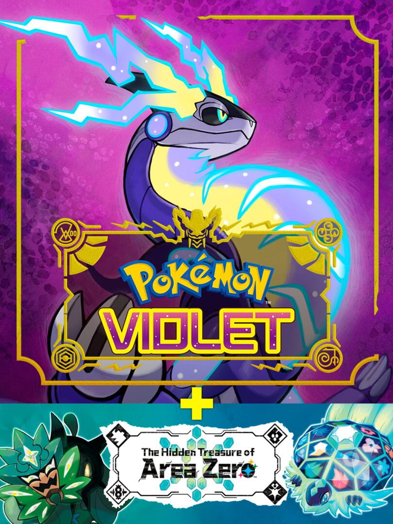 Capa de Pokémon Violet + The Hidden Treasure of Area Zero