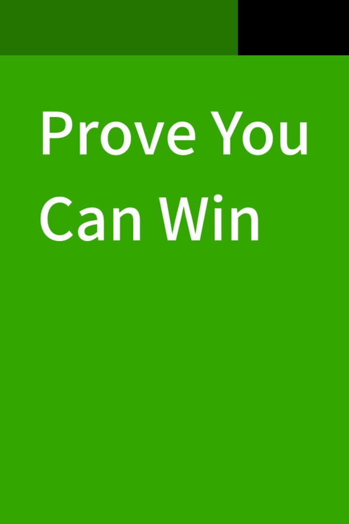 Prove You Can Win Kapağı