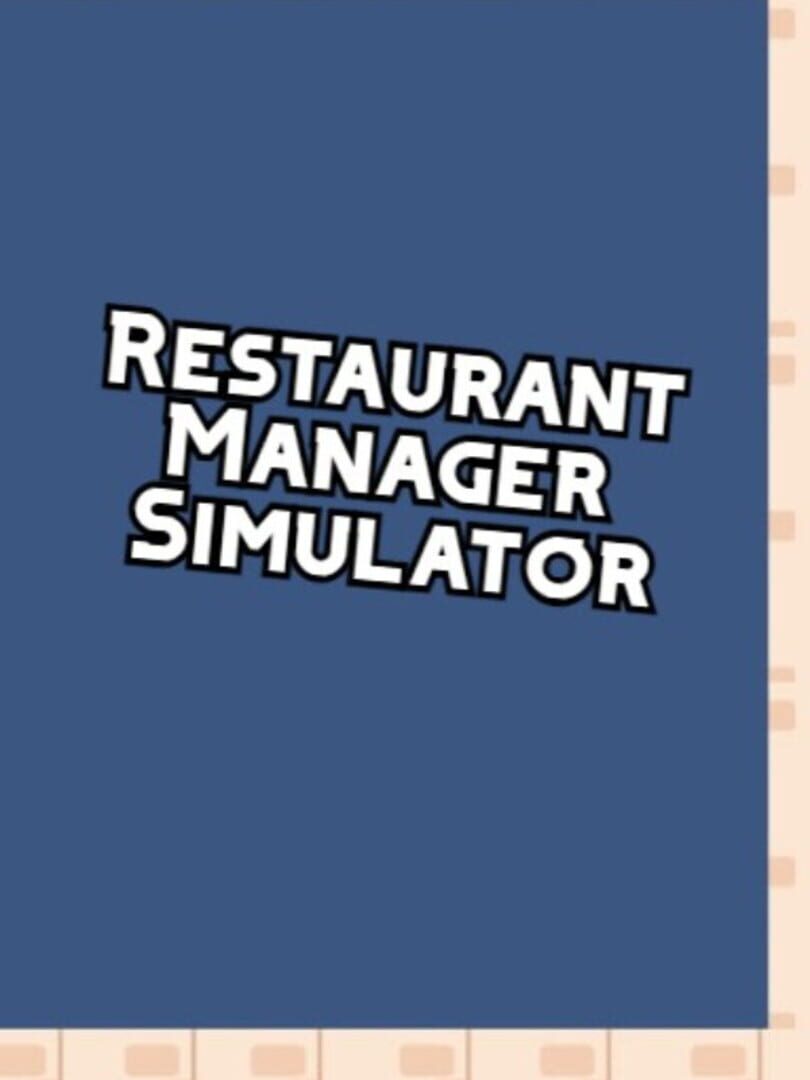 Capa de Restaurant Manager Simulator