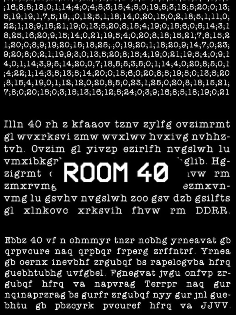 Capa de Room 40