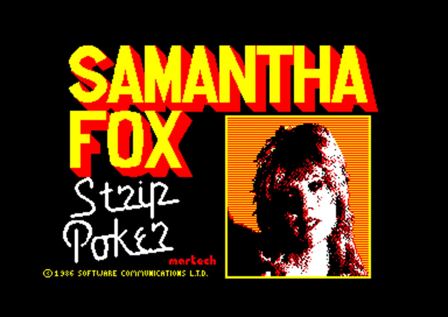 Couverture de Samantha Fox Strip Poker