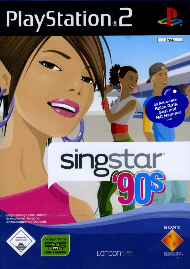 Portada de SingStar: '90s