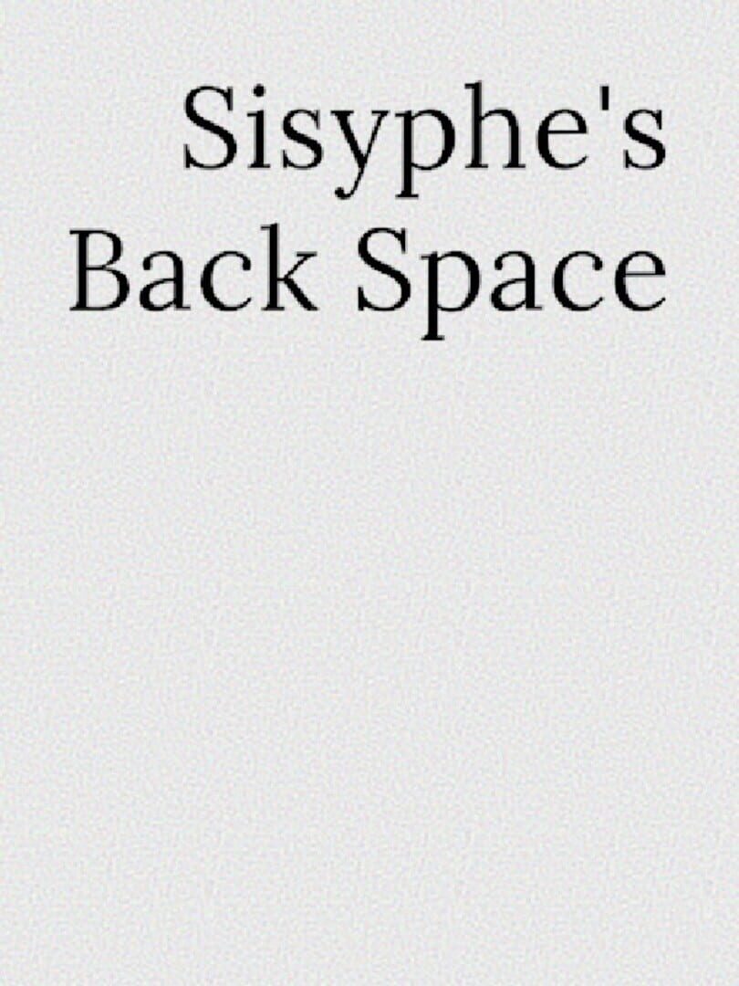 Sisyphe's Backspace 커버