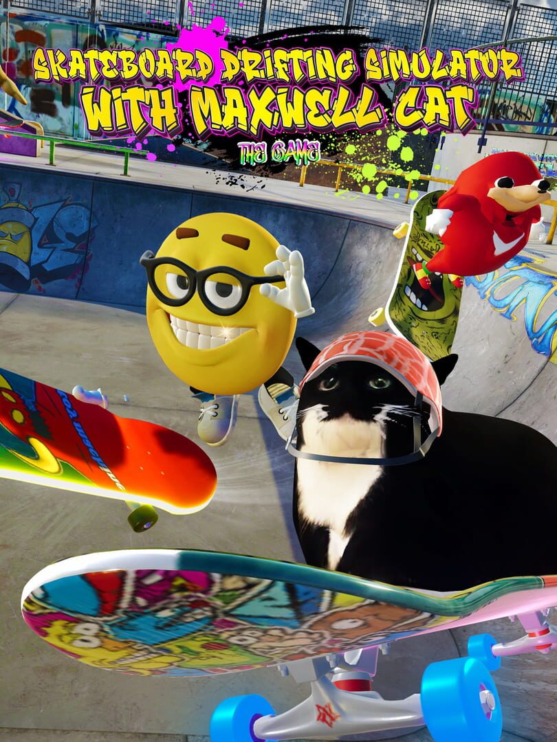 Copertina di Skateboard Drifting Simulator with Maxwell Cat: The Game