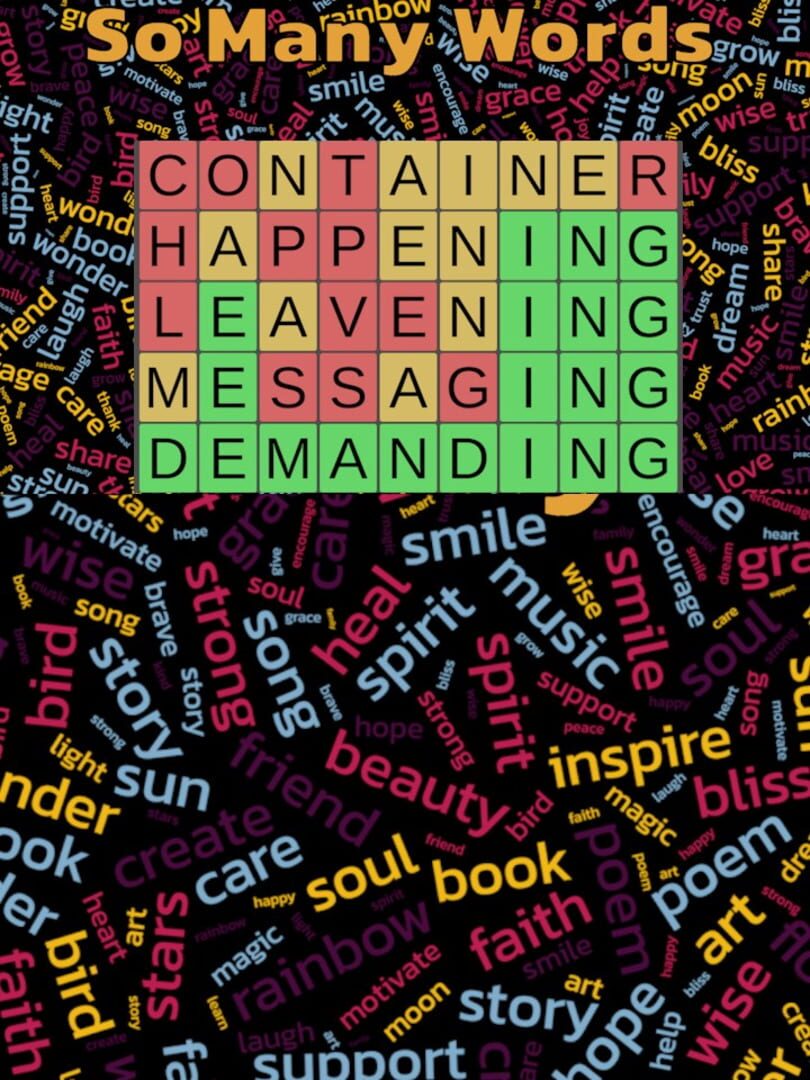 Copertina di So Many Words