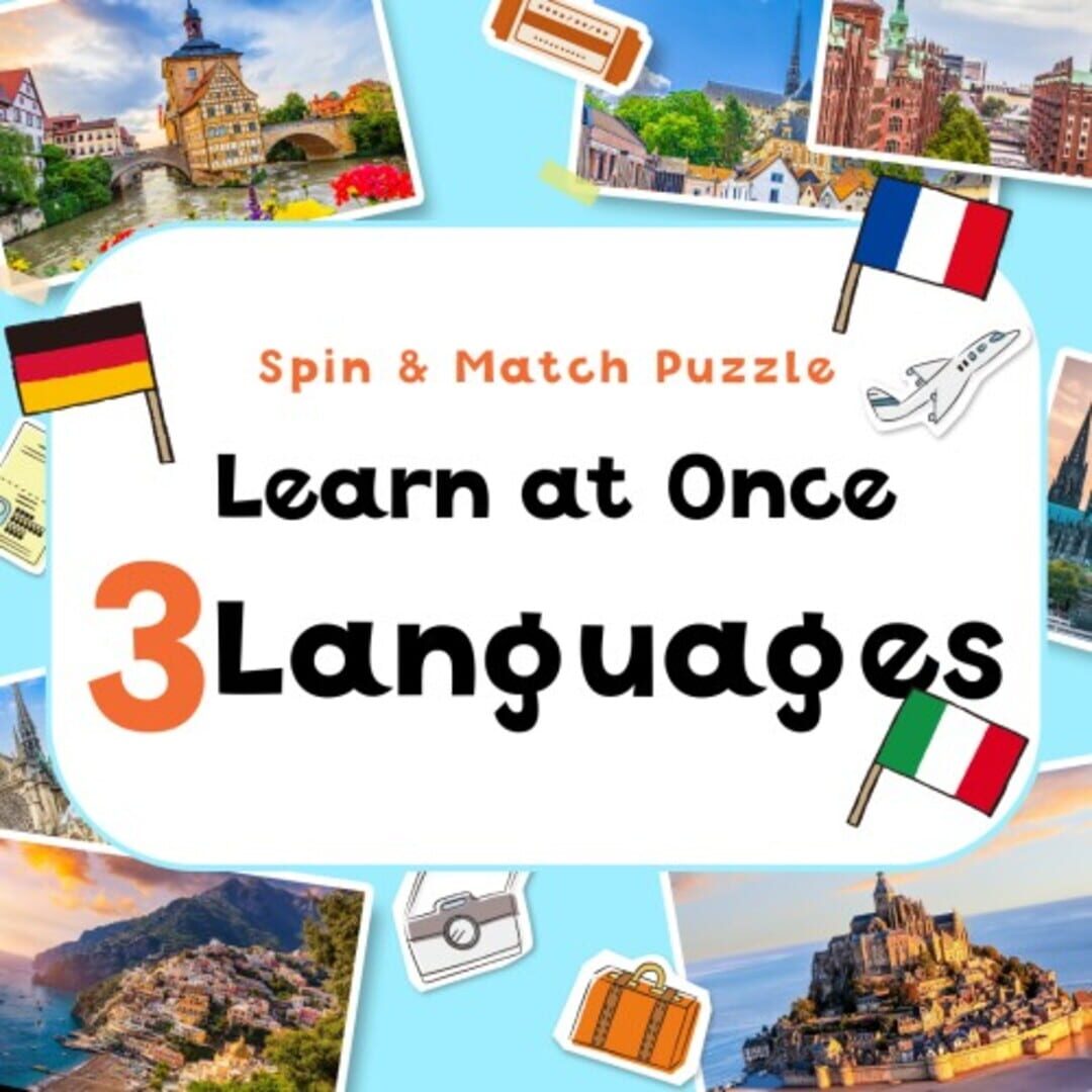 Copertina di Spin & Match Puzzle Learn at Once 3 Languages