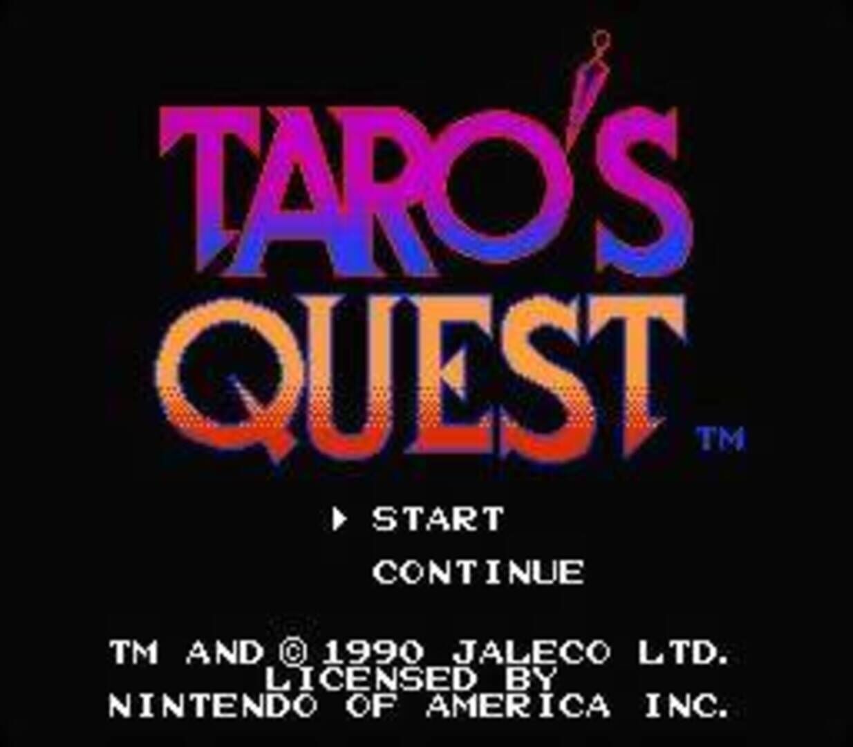 Copertina di Taro's Quest