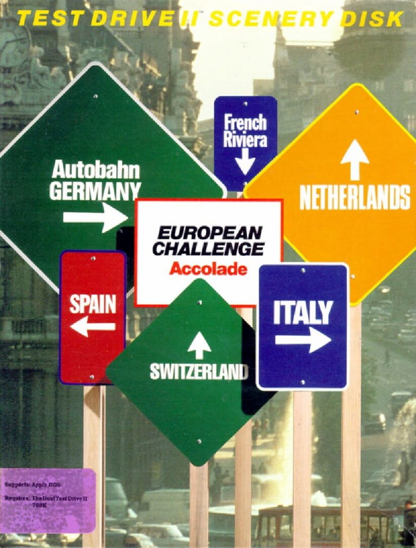 Test Drive II: Scenery Disk - European Challenge カバー