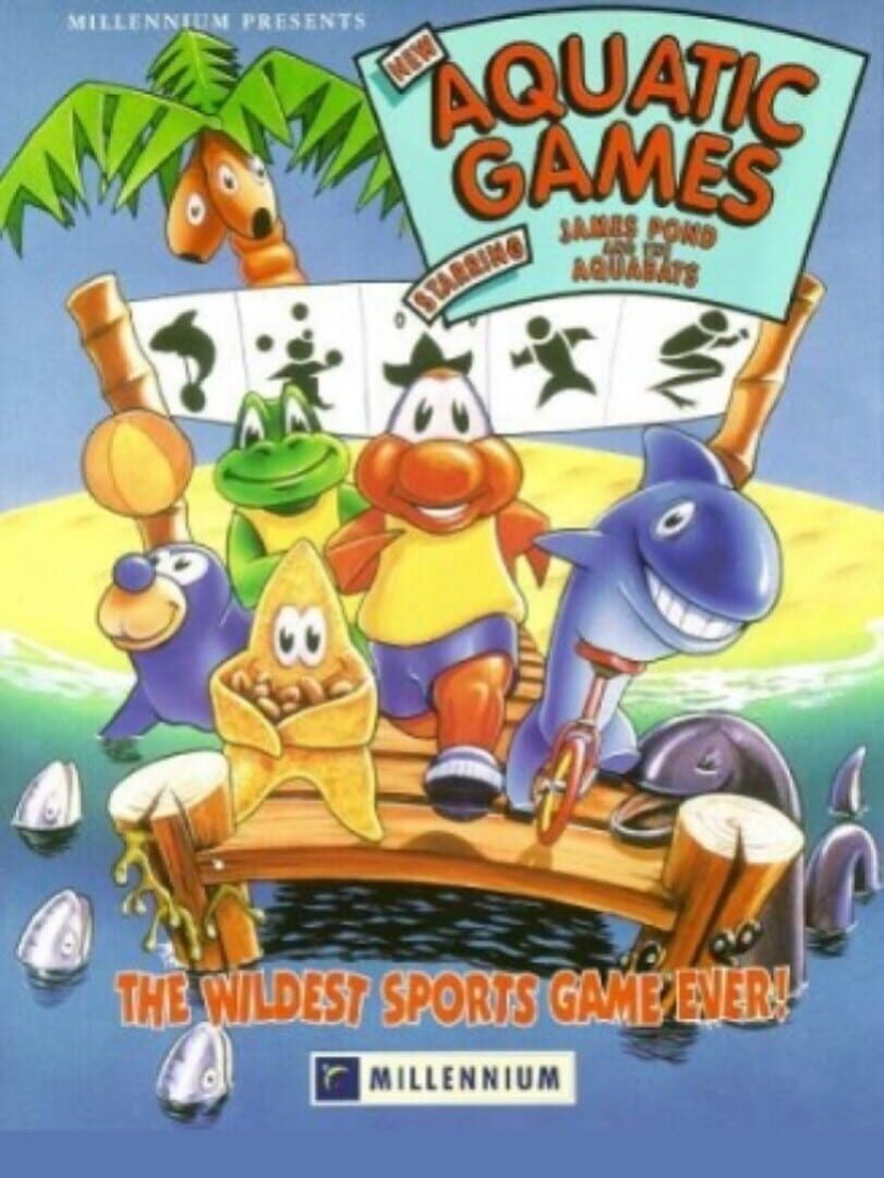 Capa de The Aquatic Games: Starring James Pond and the Aquabats