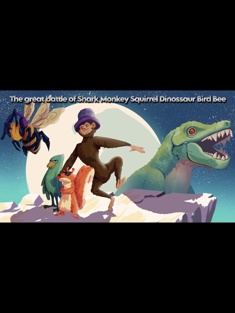 Capa de The Great Battle of Shark Monkey Squirrel Dinossaur Bird Bee