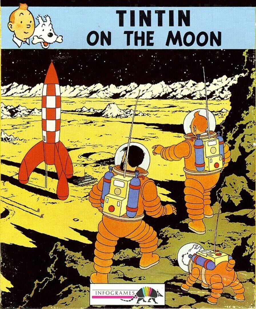 Portada de Tintin on the Moon