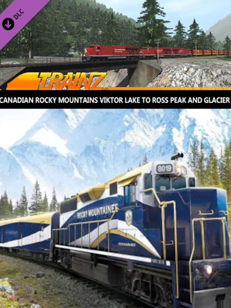 Portada de Trainz Railroad Simulator 2019: Canadian Rocky Mountains Viktor Lake to Ross Peak and Glacier