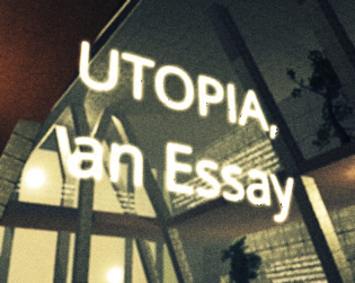 Couverture de Utopia, an Essay