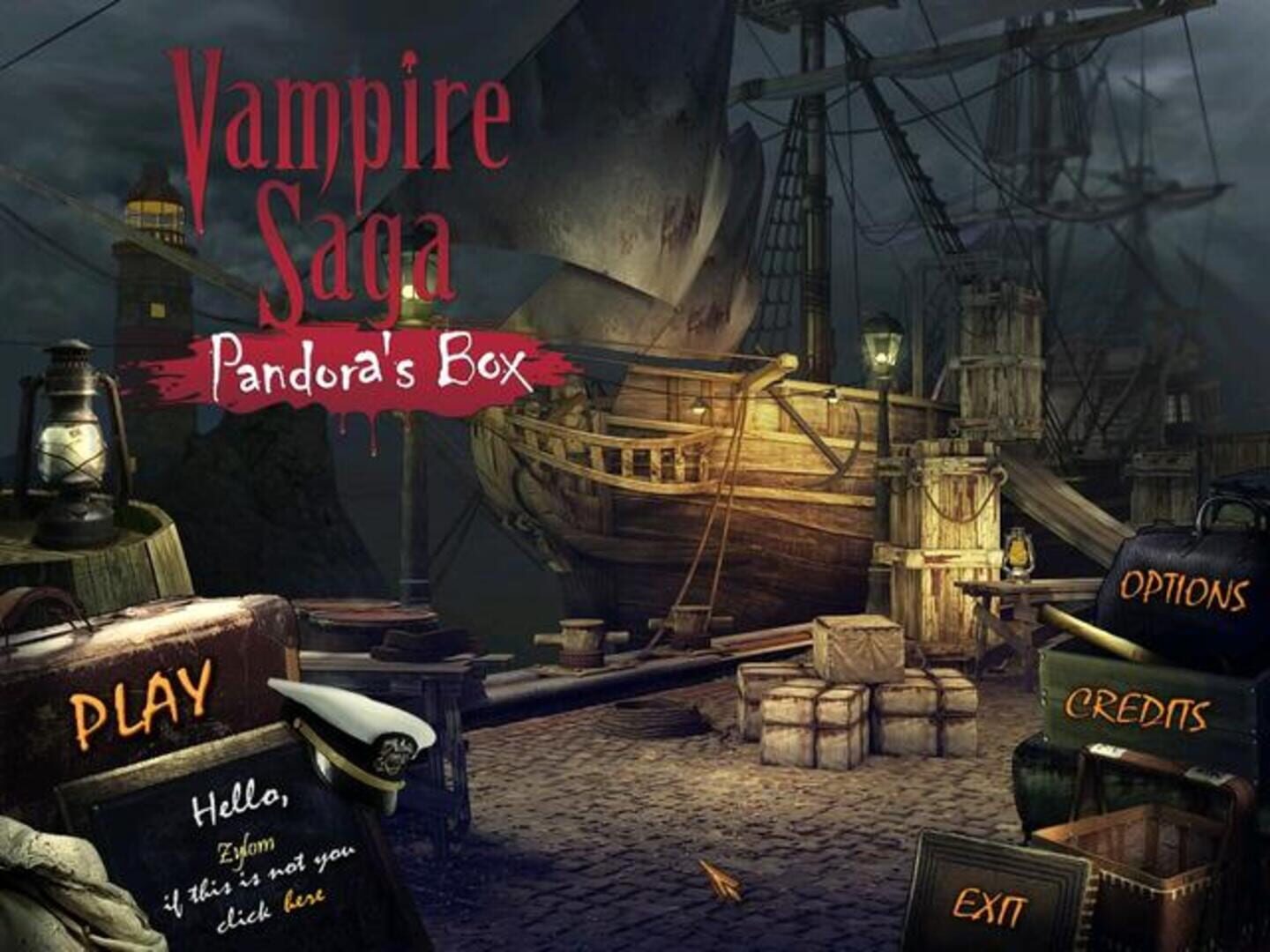 Copertina di Vampire Saga: Pandoras Box