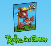 Rake in Grass logo