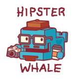 Hipster Whale logo